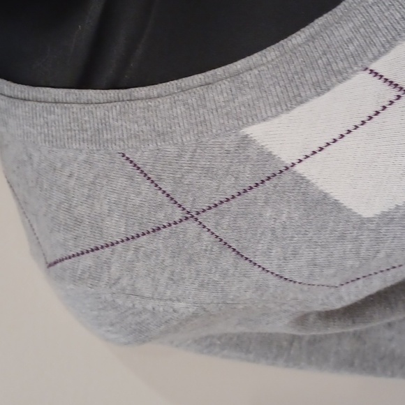 Esprit Lightweight Cotton Argyle V-Neck Sweater NEW- Sz. XS - Picture 10 of 14